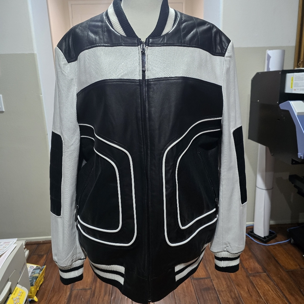 Black and White Men's Jacket